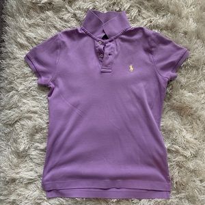Short sleeve polo top